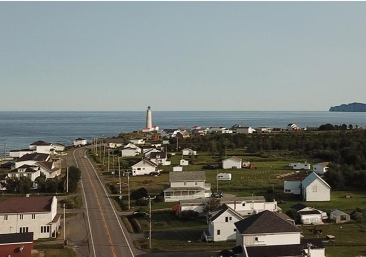 Les Cabines Sur Mer Cap-des-Rosiers Exterior foto